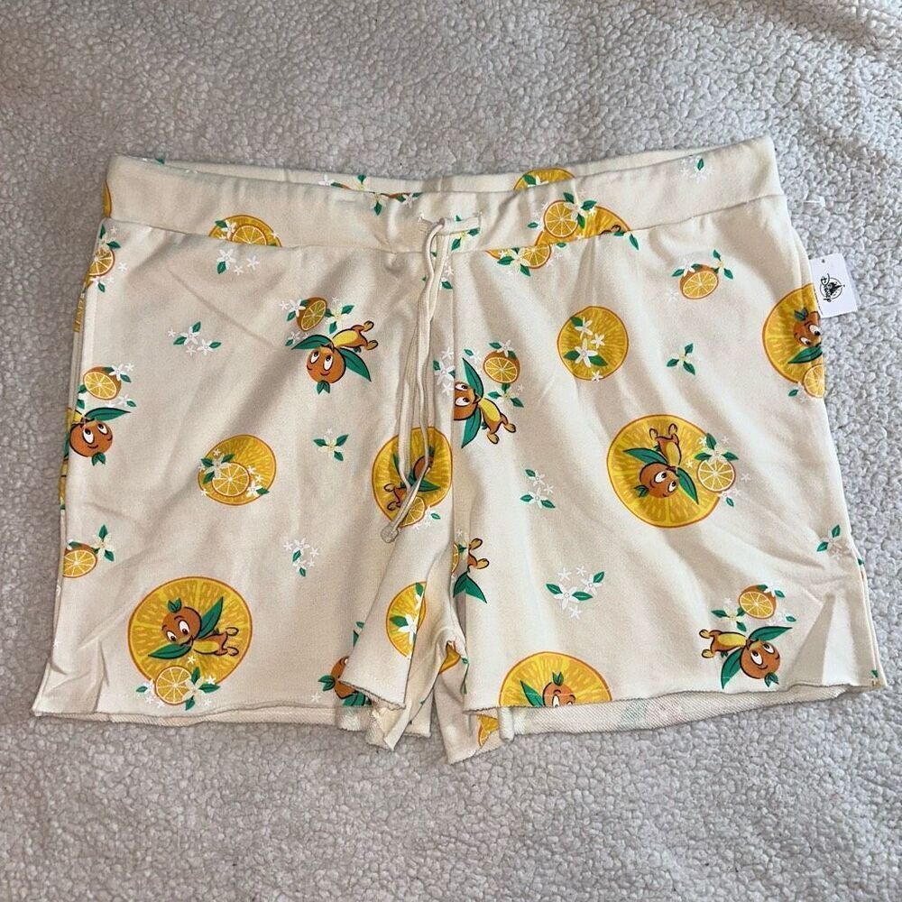Disney Parks Florida Orange Bird Graphic Shorts Size XXL NWT